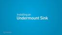 Moen's Undermount Sink Install Video