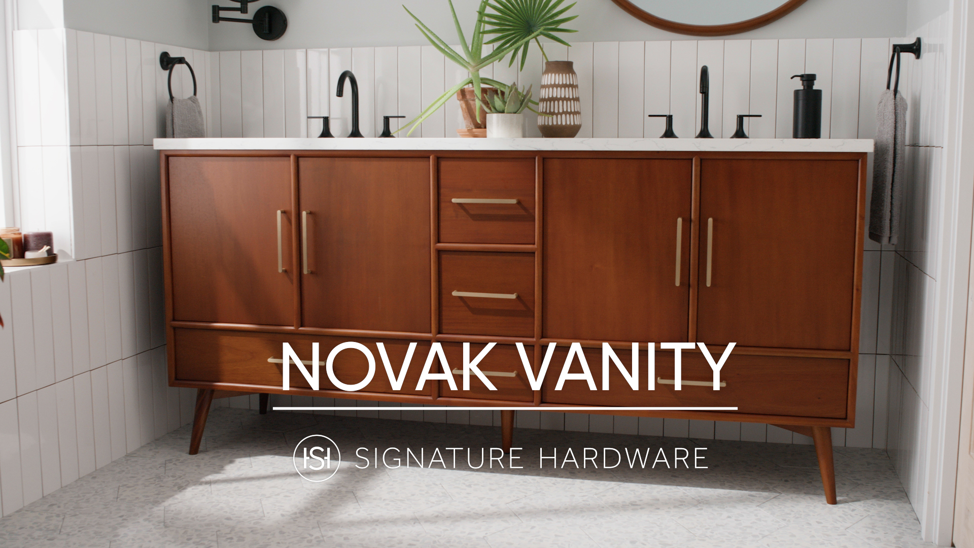 The Novak Vanity - A Mid-Century Modern Statement Piece