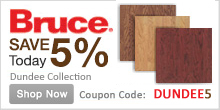 Industry BEST pricing on Bruce Dundee Hardwood Flooring