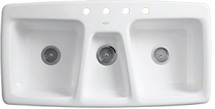 triple bowl sink triple bowl sink