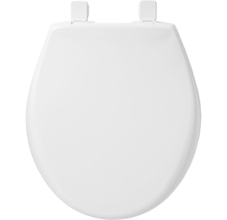 Bemis Round Plastic Toilet Seat in White 200E3 000 