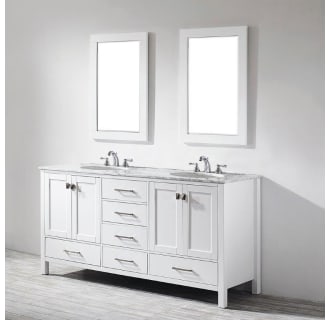 Miseno 723072 Wh Ca White Carrara, 72 Inch Vanity Top With Sink