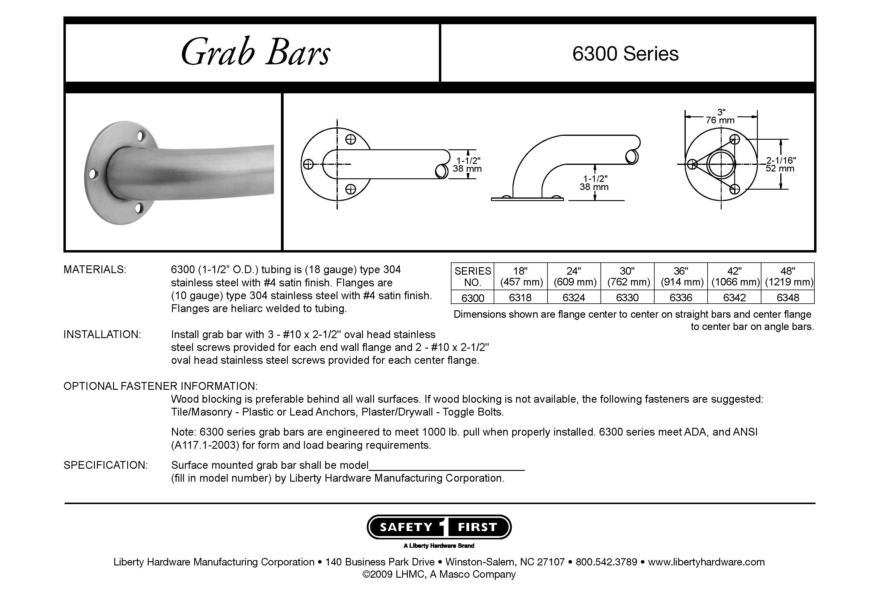 Franklin Brass 6318 Stainless Steel Centurion Series 1 1/2 x 18 Inch
