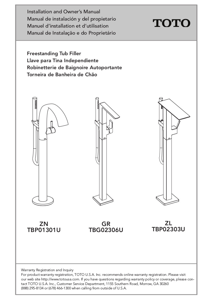 Toto Tbg02306u Cp Polished Chrome Single Handle Freestanding Tub