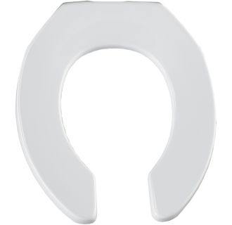 Bemis 955CT Commercial Plastic Toilet Seat Sta-Tite Fastening System Round White 