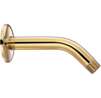 Danze D481136PBV Polished Brass Wall Mounted 6" Shower Arm and Flange