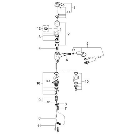 Grohe 32999SDE Stainless Steel Alira Pullout Spray WaterCare Kitchen ...