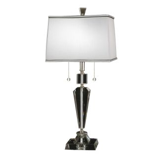 Dale Tiffany GT12079 Satin Nickel Danbrook 2 Light Table Lamp