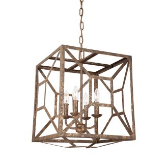 F3171/4WI Weathered Iron new Feiss 4 Light Chandelier 