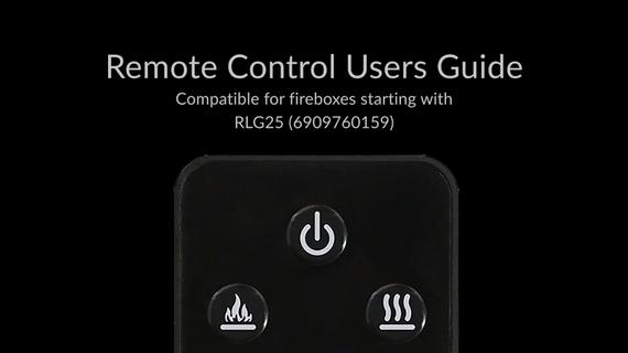 Dimplex Revillusion RLG25 Remote Control Users Guide